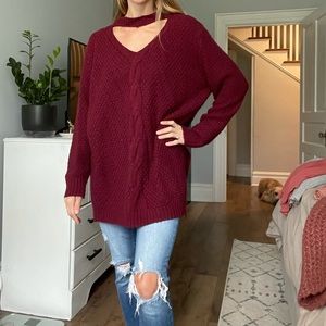 Maroon sweater